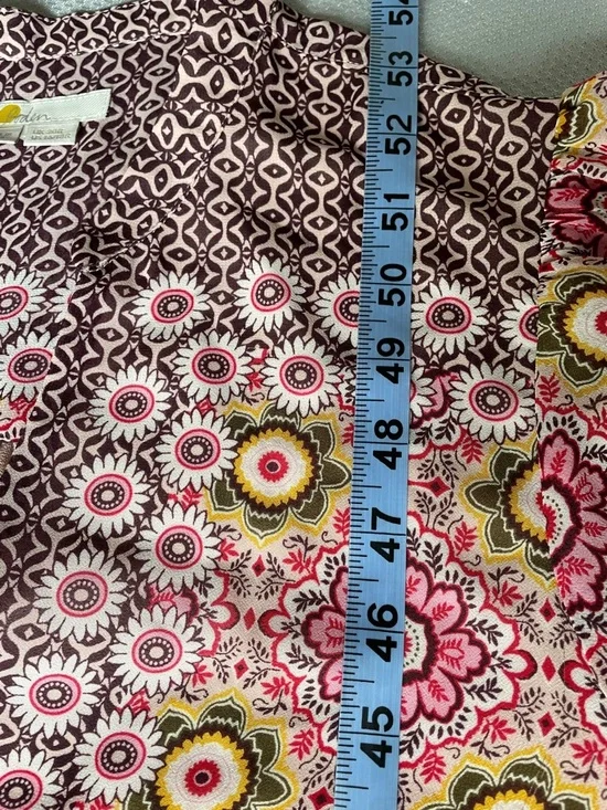 Boden Wow Placement Maxi Dress Floral Print Belted Boho Size 16/18R - Picture 11 of 14